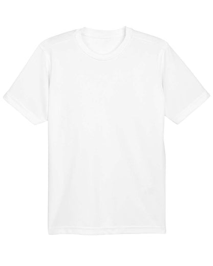 UltraClub Youth Cool & Dry Basic Performance T-Shirt 8620Y #color_White