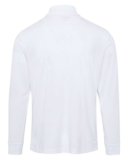 CORE365 Men's Pinnacle Performance Long Sleeve Piqué Polo 88192 #color_White