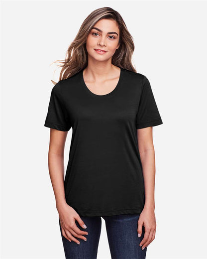 CORE365 Women's Fusion ChromaSoft™ Performance T-Shirt CE111W #colormdl_Black