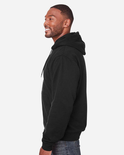 Berne Apparel Men's Tall Heritage Thermal-Lined Full-Zip Hooded Sweatshirt SZ101T #colormdl_Black