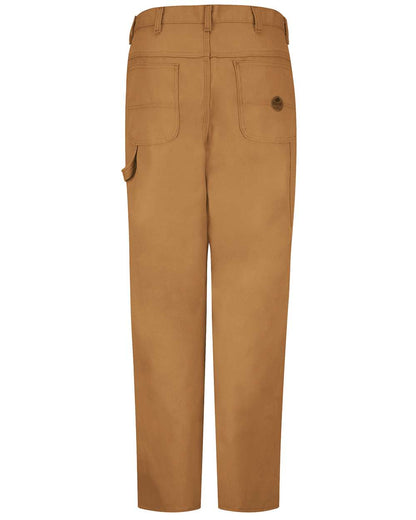 Red Kap Men's Duck Dungaree Pants PD30 #color_Brown Duck - 30I