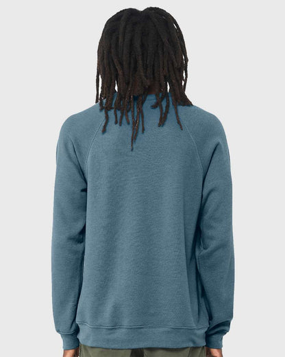 BELLA + CANVAS Sponge Fleece Drop Shoulder Crewneck Sweatshirt 3945 #colormdl_Heather Deep Teal