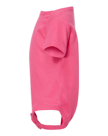 Rabbit Skins Infant Baby Rib Bodysuit 4400 #color_Hot Pink