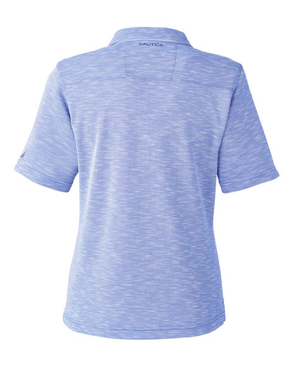 Nautica Women's Sun Surfer Slub Polo N17974 #color_Vintage Mavi