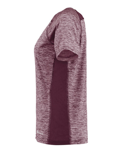 Holloway Women's Electrify CoolCore® V-Neck T-Shirt 222771 #color_Maroon Heather