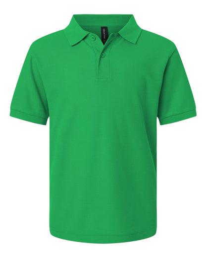 AllPro Youth Pique Polo 62800Y #color_Kelly Green