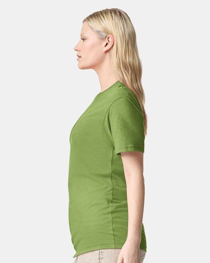 American Apparel Unisex CVC Tee 2001CVC #colormdl_Heather Nephrite