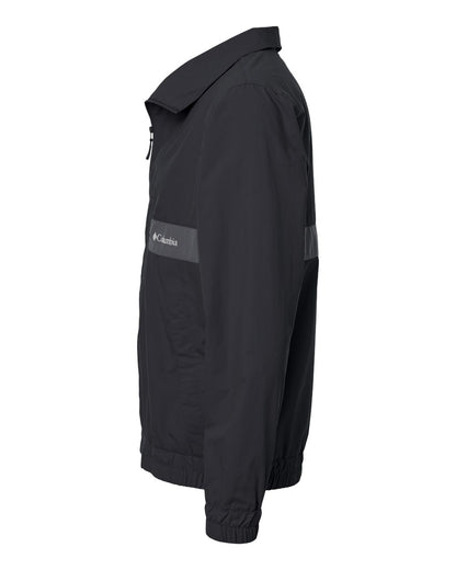 Columbia Men's Spire Valley™ Windbreaker 212106 #color_Black/ Shark