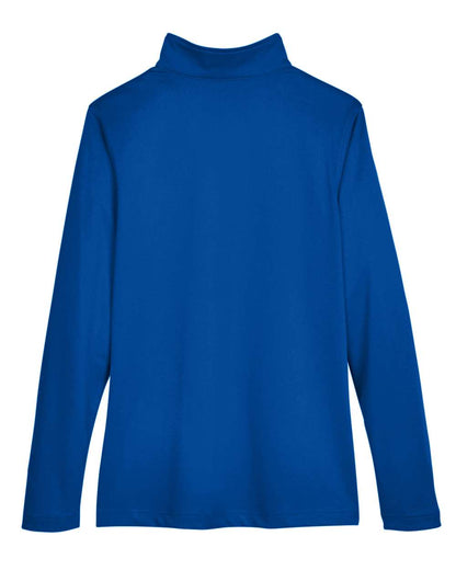 Harriton Women's Advantage Snag Protection Plus Quarter-Zip Pullover M748W #color_True Royal