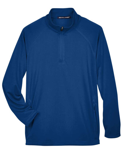Devon & Jones Men's Stretch Tech-Shell® Compass Quarter-Zip Pullover DG440 #color_True Royal