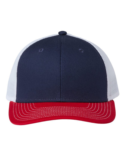 The Game Everyday Trucker Cap GB452E #color_Navy/ Red/ White
