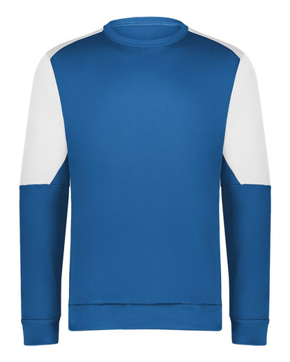 Holloway Men's Momentum Team Crewneck Sweatshirt 223525 #color_Royal/ White