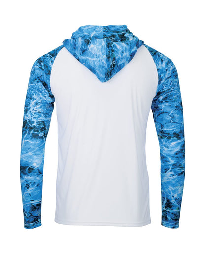 Paragon Men's Biloxi Performance Colorblocked Hooded Sweatshirt 241 #color_Nautical