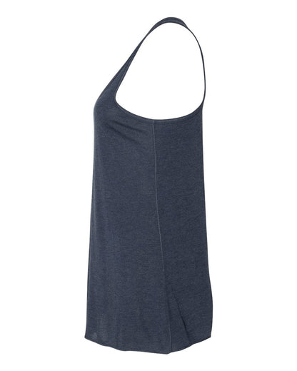 BELLA + CANVAS Women's Flowy Racerback Tank 8800 #color_Heather Navy