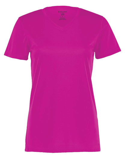 Holloway Women's Momentum V-Neck T-Shirt 222820 #color_Power Pink