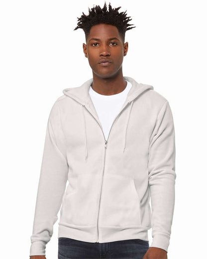 BELLA + CANVAS Sponge Fleece Full-Zip Hoodie 3739 #colormdl_Vintage White