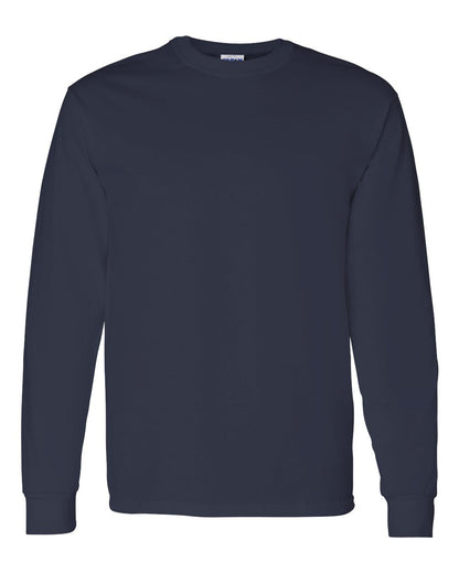 Gildan Unisex Heavy Cotton™ Long Sleeve T-Shirt 5400 #color_Navy
