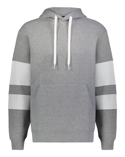 Holloway Unisex Jackson Way Hooded Sweatshirt 229576 #color_Charcoal Heather/ White