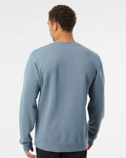 Independent Trading Co. Midweight Pigment-Dyed Crewneck Sweatshirt PRM3500 #colormdl_Pigment Slate Blue