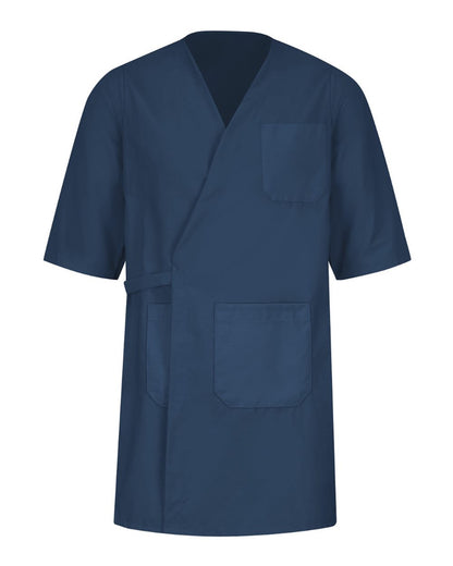 Red Kap Men's Collarless Butcher Wrap WP10 #color_Navy