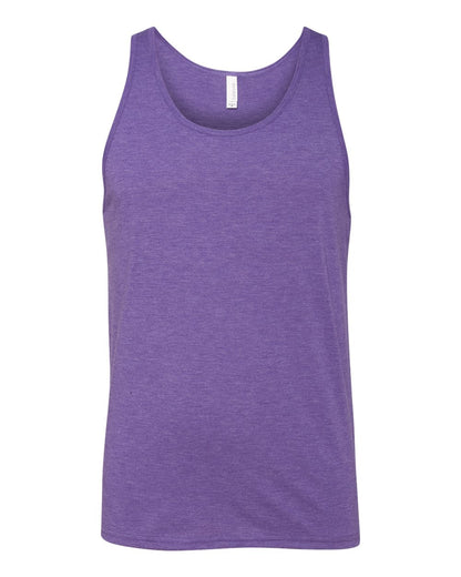 BELLA + CANVAS Jersey Tank 3480 #color_Purple Triblend