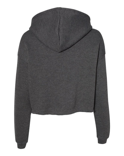 BELLA + CANVAS Women's Crop Fleece Hoodie 7502 #color_Dark Grey Heather