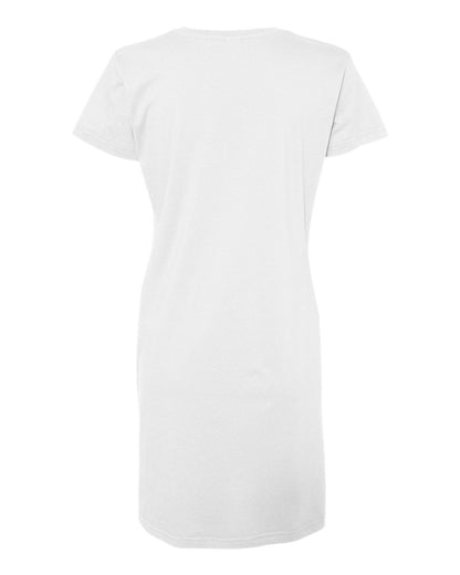 LAT Women's Fine Jersey V-Neck Coverup 3522 #color_White