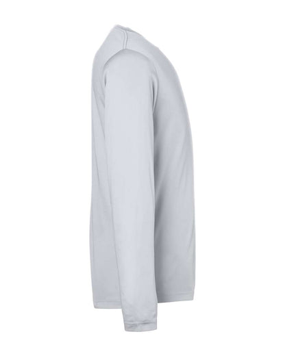 CORE365 Unisex Capital Long Sleeve Performance T-Shirt CE10L #color_Platinum