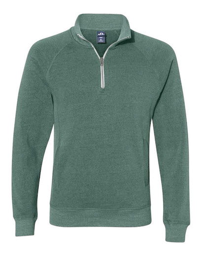 J. America Men's Triblend Quarter-Zip Sweatshirt 8869 #color_Balsam Triblend