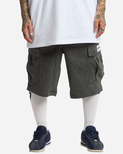 Shaka Wear Men's Fleece Cargo Shorts SHFCS #colormdl_Charcoal Grey