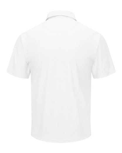Red Kap Men's Performance Knit® Flex Series Pro Polo SK90 #color_White