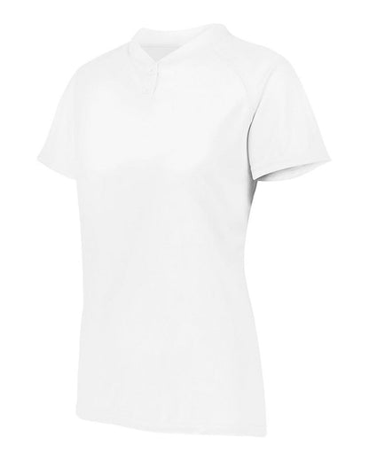 Augusta Sportswear Women's Attain Two-Button Jersey 1567 #color_White