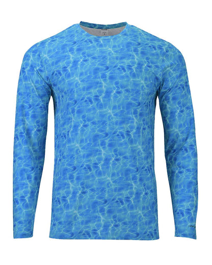 Paragon Men's Belize Sublimated Long Sleeve T-Shirt 230 #color_Blue Water