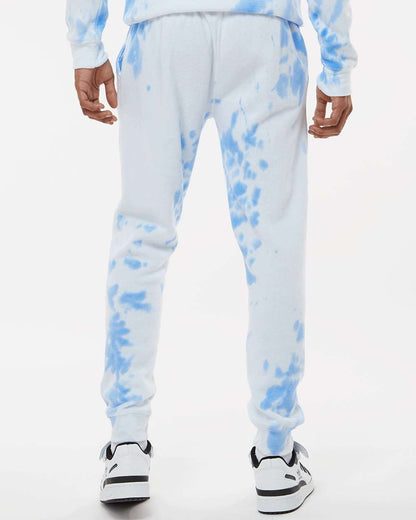 J. America Unisex Tie-Dyed Fleece Joggers 8884 #colormdl_Periwinkle Tie Dye