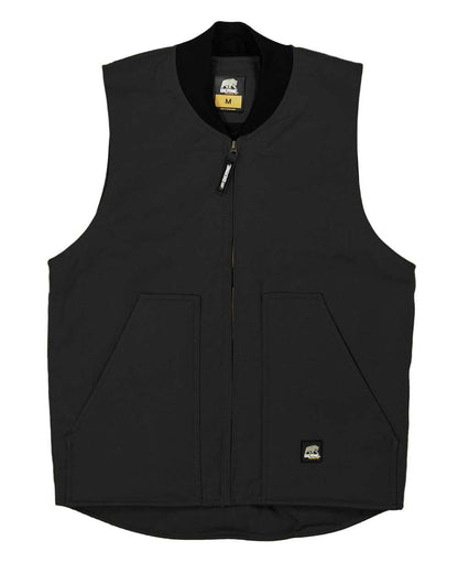 Berne Apparel Men's Workman's Duck Vest V812 #color_Black