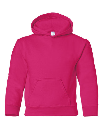Gildan Youth Heavy Blend™ Hooded Sweatshirt 18500B #color_Heliconia