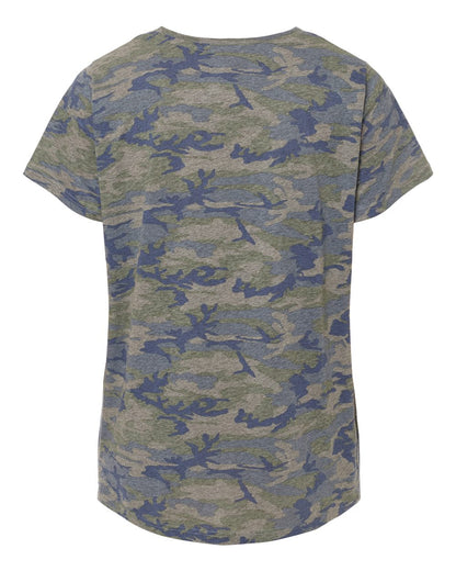 LAT Women's Curvy Collection Fine Jersey Tee 3816 #color_Vintage Camo