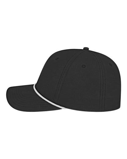 CAP AMERICA Athletic Rope Cap i7256 #color_Black/ White