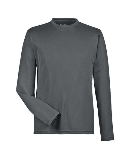 Team 365 Men's Zone Performance Long Sleeve T-Shirt TT11L #color_Sport Graphite