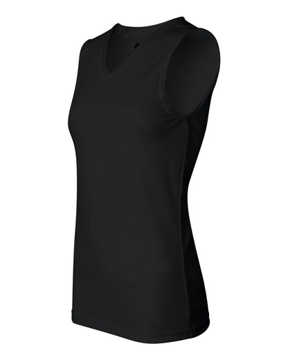 Badger Women's B-Core Sleeveless T-Shirt 4163 #color_Black