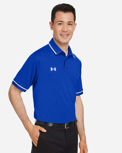 Under Armour Men's Tipped Teams Performance Polo 1376904 #colormdl_Royal/ White