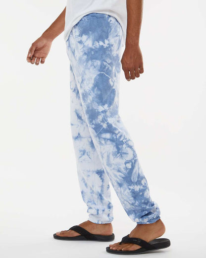 Dyenomite Dream Tie-Dyed Sweatpants 973VR #colormdl_Cloudy Sky Crystal