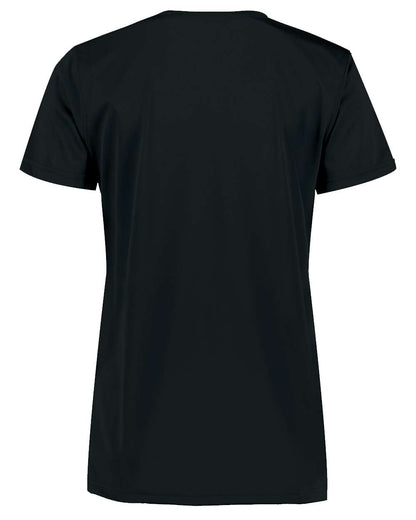 Holloway Women's Momentum V-Neck T-Shirt 222820 #color_Black
