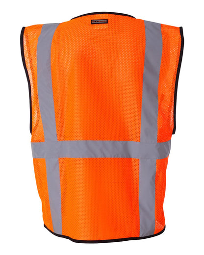 Kishigo Unisex Economy Mesh 6-Pocket Vest 1191-1192 #color_Orange