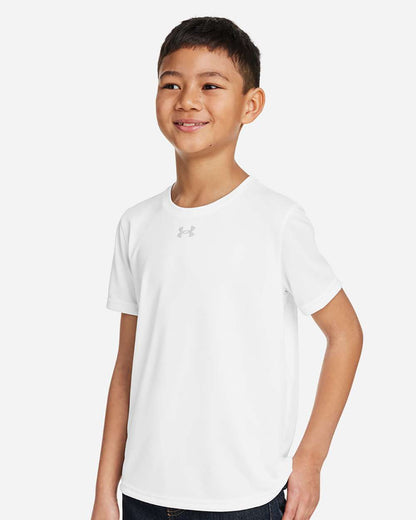 Under Armour Youth Tech™ Team T-Shirt 1377487 #colormdl_White/ Mod Grey