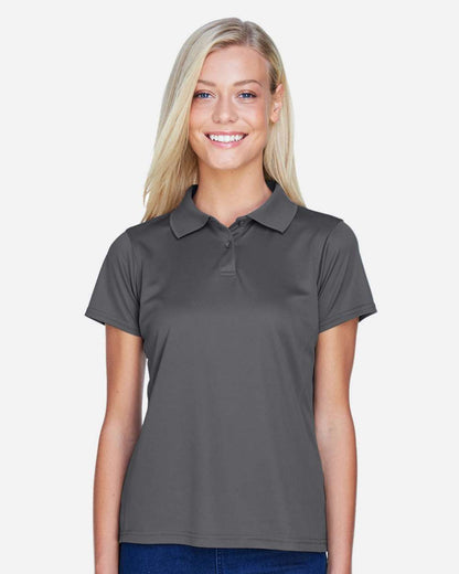 Harriton Women's Polyester Jersey Polo M315W #colormdl_Charcoal