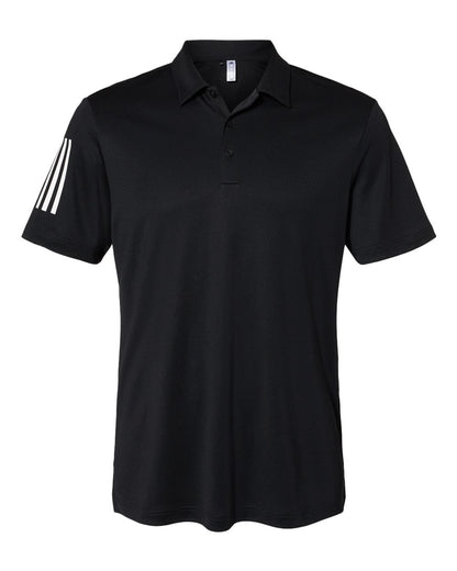 Adidas Floating 3-Stripes Polo A480 #color_Black/ White