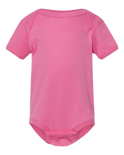 Rabbit Skins Infant Baby Rib Bodysuit 4400 #color_Raspberry