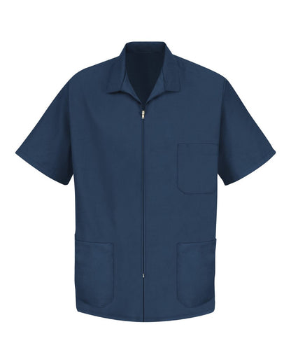 Red Kap Unisex Zip-Front Smock KP44 #color_Navy