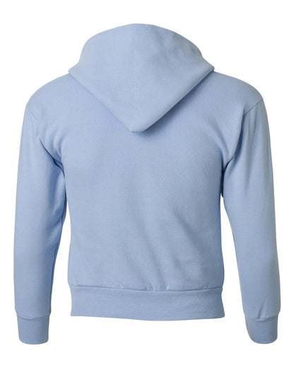 Hanes Youth EcoSmart® Hooded Sweatshirt P473 #color_Light Blue